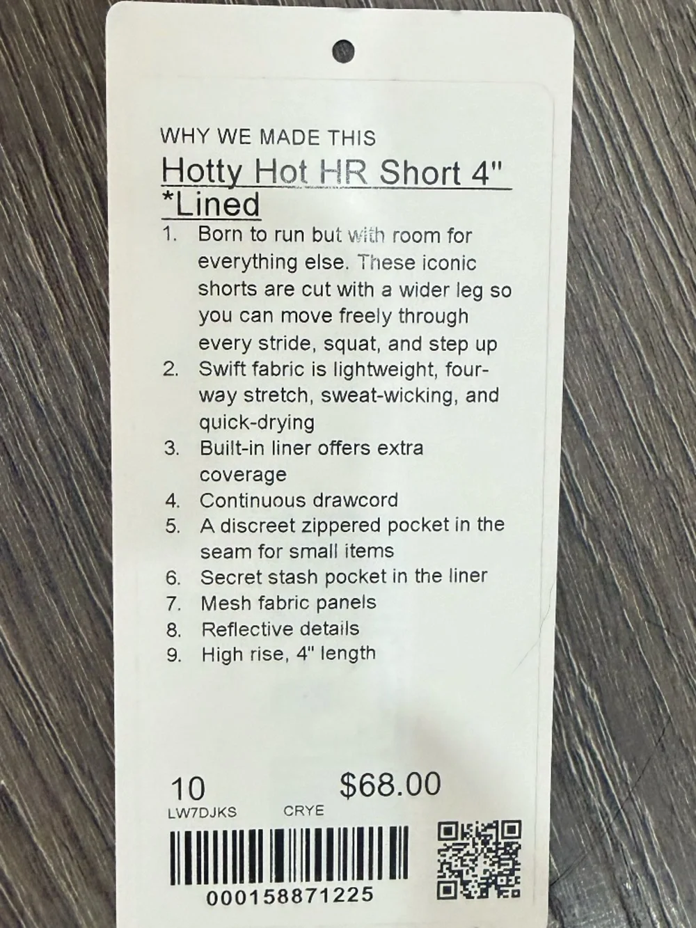 LULULEMON HOTTY HOT 4